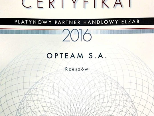 Opteam S.A. platynowym partnerem Elzab 2016
